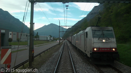 Vista dalla cabina - Crossrail BR 186